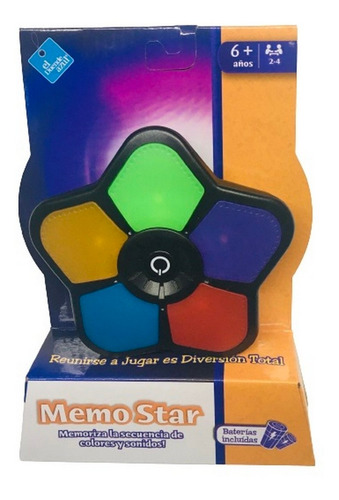Imagen 1 de 6 de Juego De Memoria Con Sonido Y Luz Colores Ar1 7530 Ellobo