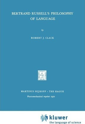 Libro Bertrand Russell's Philosophy Of Language - R. Clack