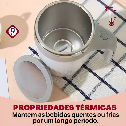Imagem 4 de 9 de Caneca Magnética Cup Mixer Térmica Copo Automático Portátil