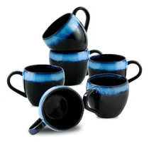 Comprar Tazas De Café Glowworm Juego De 6, 16 Oz De Café Tazas Con A