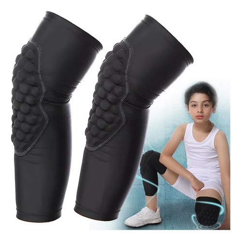 Par Rodillera Deportiva Basquetbol Honeycomb Protector Niño 