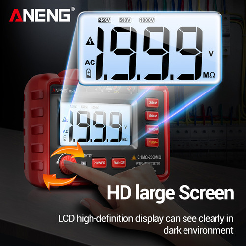 .. Megger Electrónico Digital De Alto Voltaje Aneng Mh11