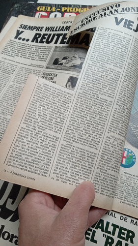 Lote Clipping Corsa Rally Codasur 1980 Guía Röhrl Reutemann (Usado)