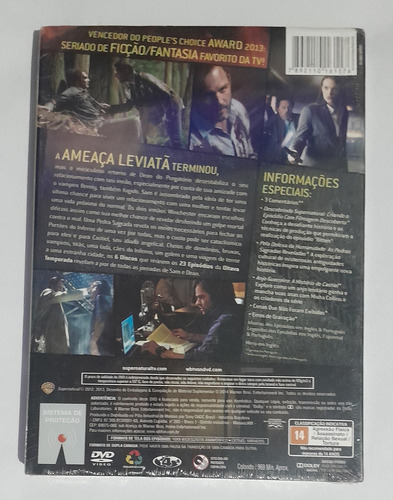 Box Dvd Série Supernatural 8a Temporada- Novo Lacrado
