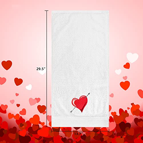 Toalla De Mano De San Valentín Pack 2 Corazón 100 Por Ciento