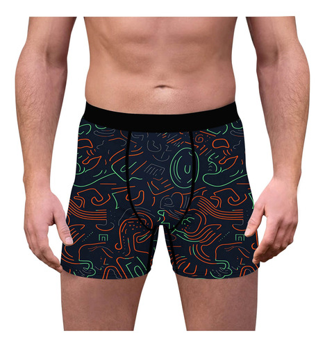 Calzoncillos Cortos Elásticos Cómodos Con Estampado De Estre