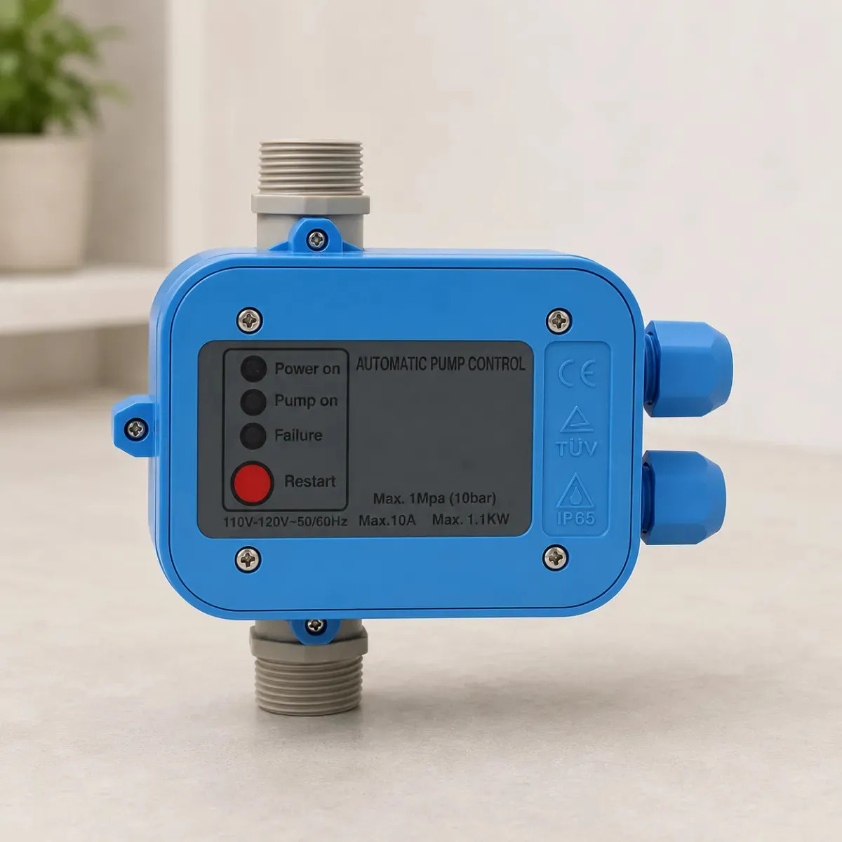 Controlador de Presión para Bomba de Agua Mi Tienda con Válvula Check IP65