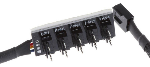 Cabo Adaptador De Divisor De Ventoinha De Cpu 2pcs 1 A 5pin