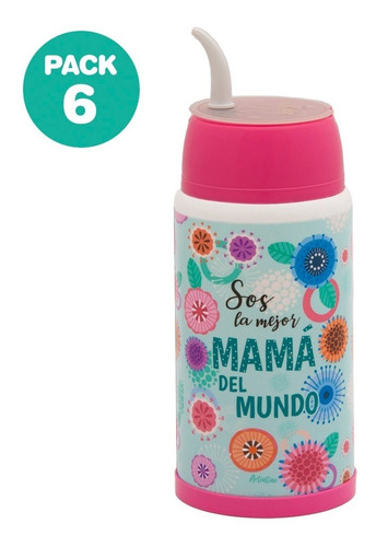 Imagen 1 de 3 de 6 Mate Mágico Listo Termo Autocebante Mamá Regalo Dia Madre
