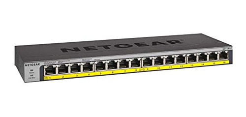 Conmutador Poe No Administrado Gigabit Ethernet De 16 Puerto