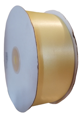  Rollo Listón Satinado Una Cara #9 3.8cm 45mts Rosa Eterna Amarillo Bebé Liso