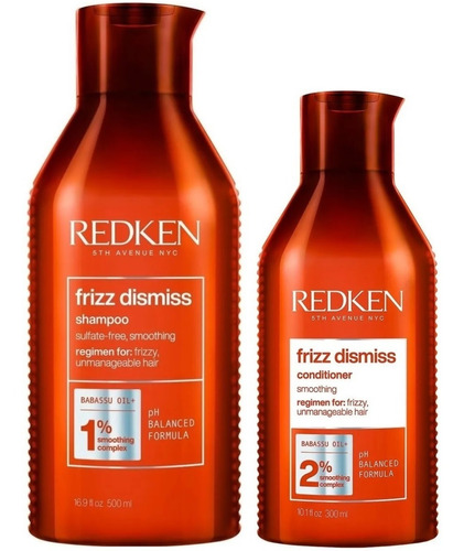 Shampoo 500ml + Condition Para Alisados Frizz Dismiss Redken