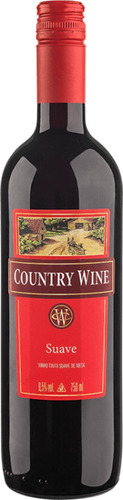 Vinho Country Wine Tinto Suave/doce 750ml - 01 Unidade