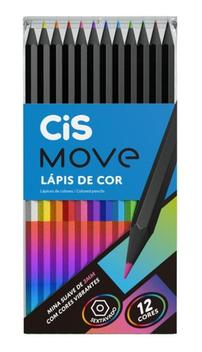 Lápis De Cor - Cis - Move 12 Cores