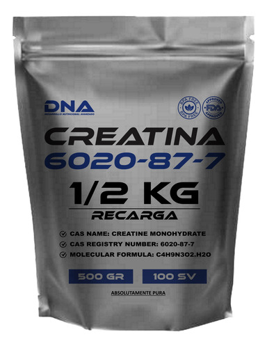 Creatina D N A® - Absolutamente Pura - Recarga - 500 Gr