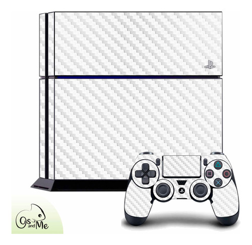 Skin Ps4 Fat O Slim Fibra De Carbono Protege Antirayones