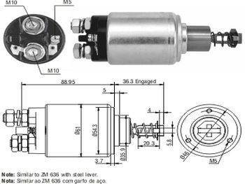 Solenoide Tipo  Bosch Mercedes Camion /fi Camion 24v