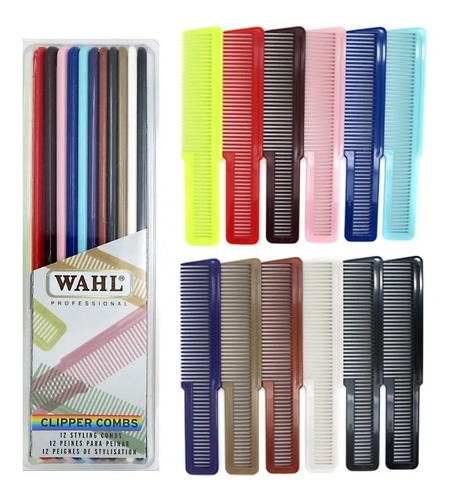 Peines Wahl De Colores 12 Unidades