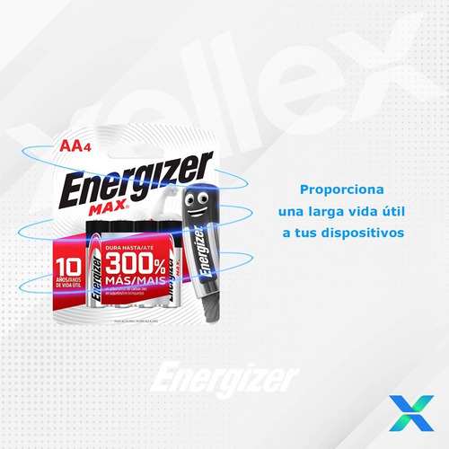 Pilas AA Energizer MAX E91 Alcalina - Blister 4 Unidades