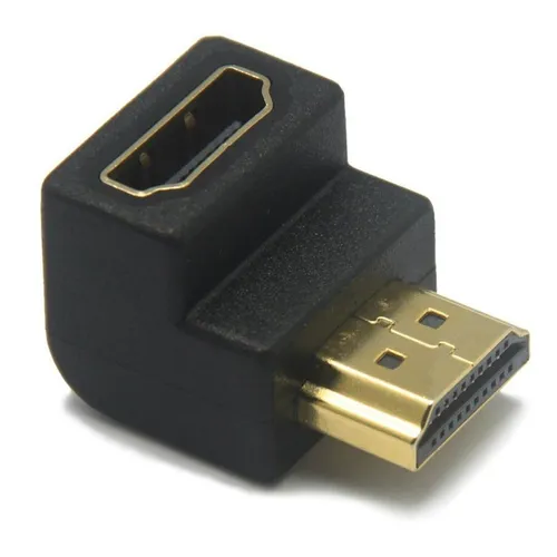 Adaptador HDMI Hembra a HDMI Macho 90 Grados (CODO HDMI) – Doble click  unilago