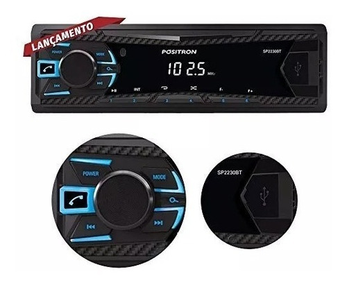 Auto Rádio Positron Sp2230bt Bluetooth Usb - Promoção