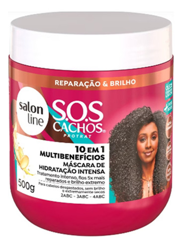 Máscara De Hidratação Salon Line Sos Cachos + Poderosos 500g