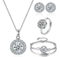 Comprar Collar Dijes Pulsera Anillo Aretes Juegos De Joyería De Lujo