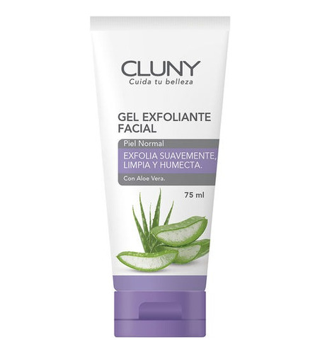 Cluny Gel Exfoliante Facial Con Aloe Vera 75ml