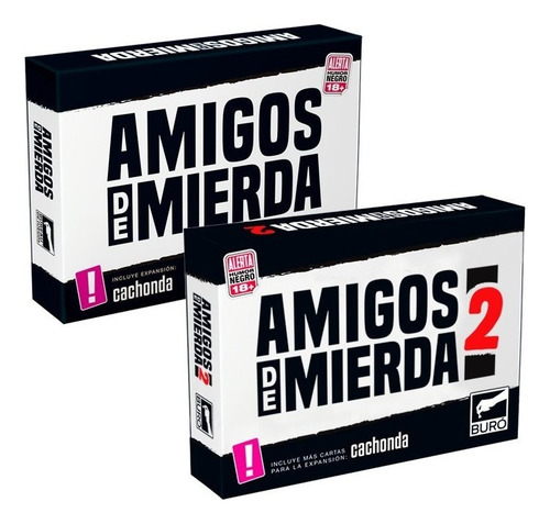 Combo Amigos De Mierda 1 Y 2 Juego De Cartas Bureau Palermo