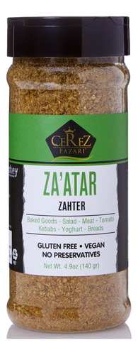 Cerez Pazari Zaatar - Condimento Mediterraneo De 4.9 Onzas (