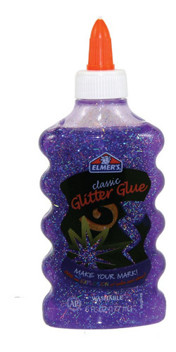 Pegamento Glitter Morado 177ml Elmer's Para Manualidades
