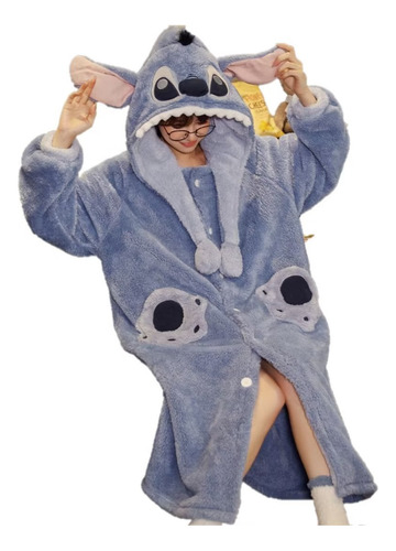 Pijama Stitch Anime Bonita Divertida Larga Cosplay Loungewea