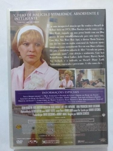 Dvd Alice Não Mora Mais Aqui (novo E Lacrado)