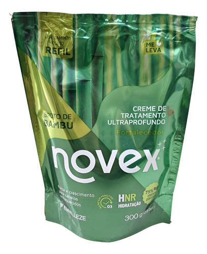 Kit 3 Refil De Creme De Tratamento Novex Broto De Bambu 300g