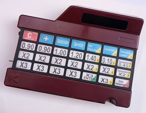 Teclado Retro Máquina Expendedora Klussendorf De Colectivos (Usado)