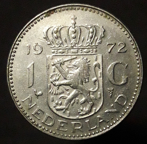 Moneda Holanda 1 Gulden 1972 