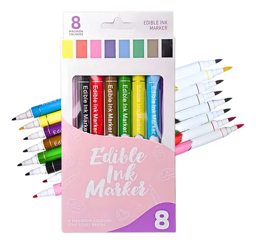 comprar Set De 8 Marcadores Comestible Plumones Comestible