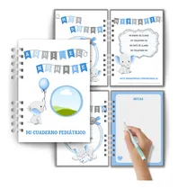 Comprar Agenda Cuaderno Pediatrico Editable Canva Plantillas Agua Pediatrico Elefante 2025