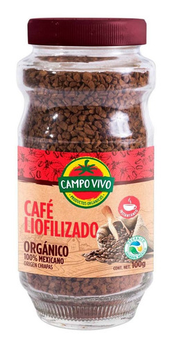 Café Liofilizado Campo Vivo Orgánico 100g