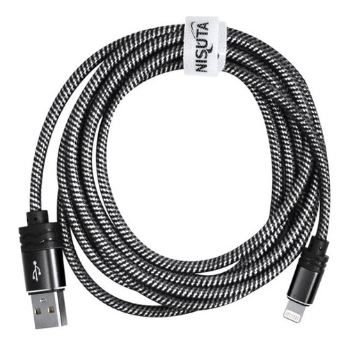 Cable Usb Nisuta 1.8m Compatible Con Lightning