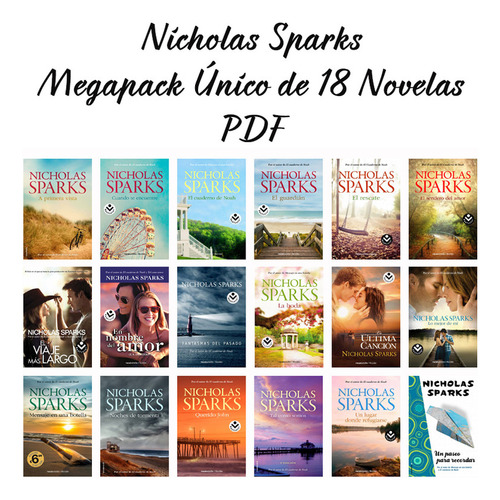 Nicholas Sparks · Megapack Único De 18 Novelas
