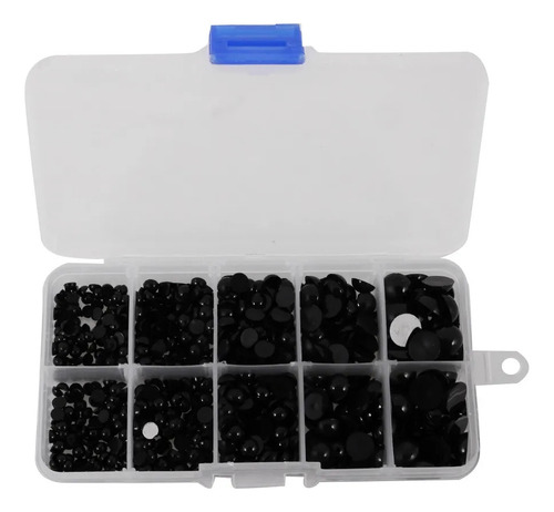 760 Piezas De Ojeras Planas Negras Redondas De 4 A 10 Mm Par
