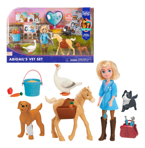 Dreamworks Spirit Riding Free Abigail's Vet Set, 16 Piezas,.