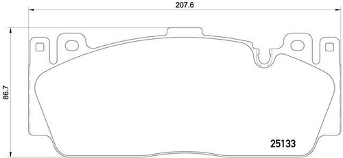 Balata Brembo M6 Gran Coupe 4.4 2014 2015 2016 2017 2018