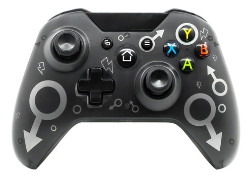 Controle Wireless Para Xbox One Sem Fio Dupla Vibração Cor Preto