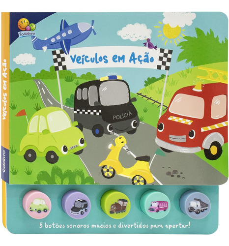 Brincando Com Sons - Veiculos Em Acao, De Mammoth World., Vol. 1. Editorial Todolivro, Capa Dura, Edição 1 Em Português, 2024