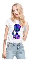 Comprar Playeras Personalizadas Para Dama Diseños De Aliens Cabezon