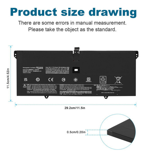 Bateria L16c4p61 L16m4p60 Lenovo Yoga 6 Pro-13ikb 80y8