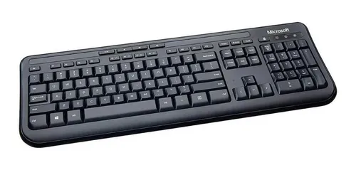 Teclado Microsoft Wired 600 Keyboard Qwerty - Negro