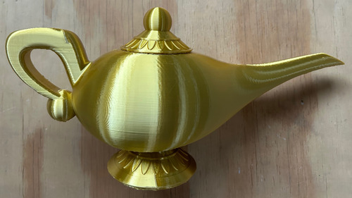 Figura Impresion 3d Lampara Aladdin Genio Disney